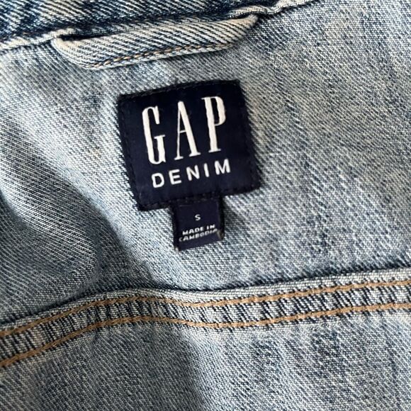 GAP denim button front jacket size S - Picture 7 of 7